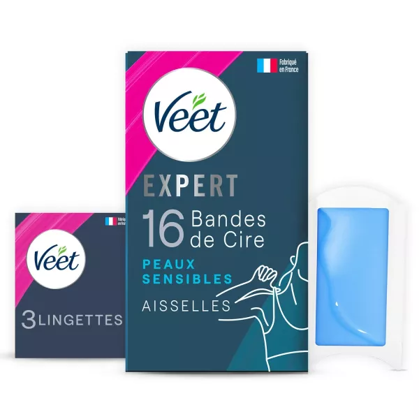 bandas de cera Aiselles pieles sensibles , 16 - VEET - imagen 1