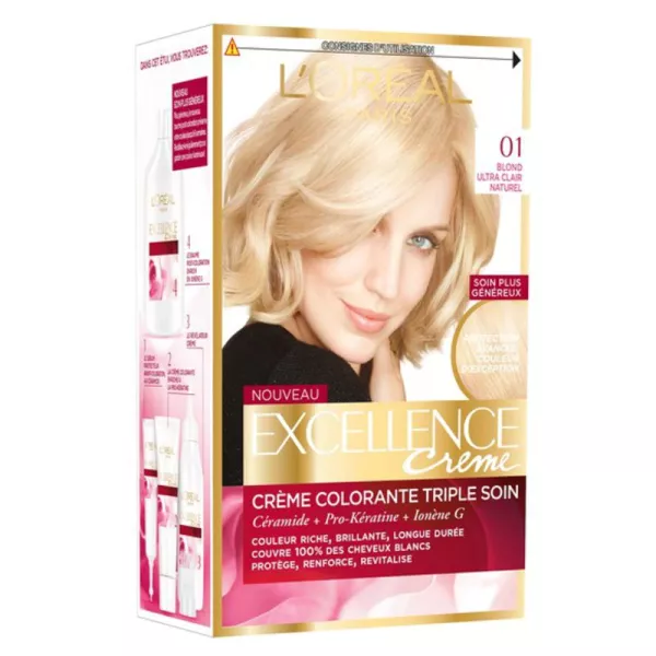 Tinte permanente 01 blond ultra clair - L'OREAL - imagen 1