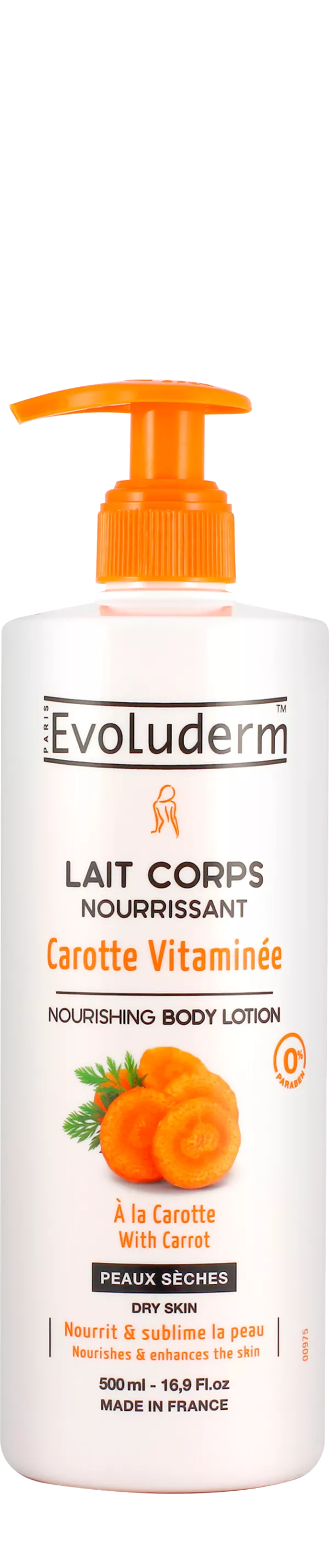 Leche corporals Nutritivo Carotte Vitaminée 500ml - Evol - imagen 1