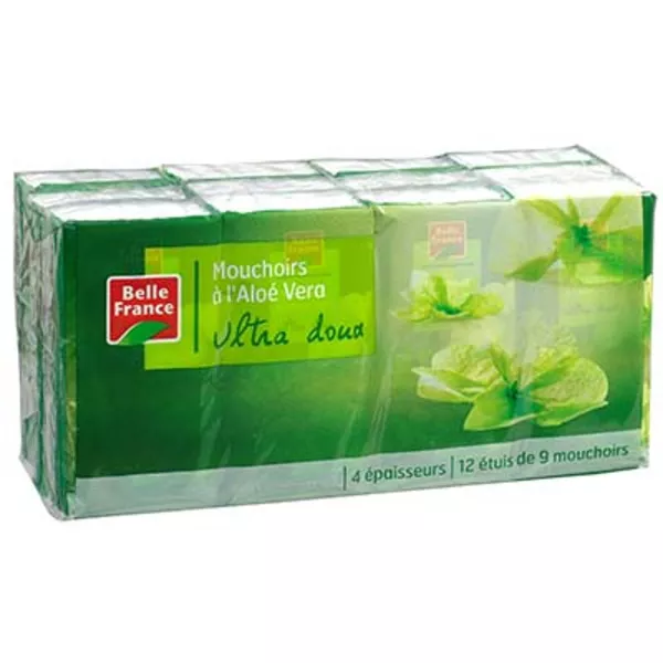 Pañuelo à L Aloe Vera extra suave X 12 étuis - BELLE - imagen 1