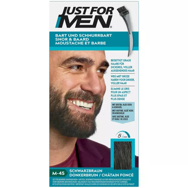 Tinte gel moustache et barbe chatain foncé 28g - - imagen 1