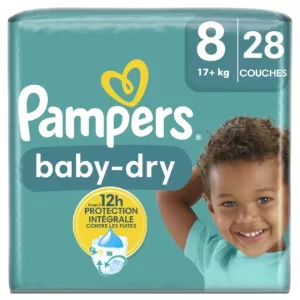 Panales Baby-dry T8 (+17 Kg) X28 — Pampers - imagen 1
