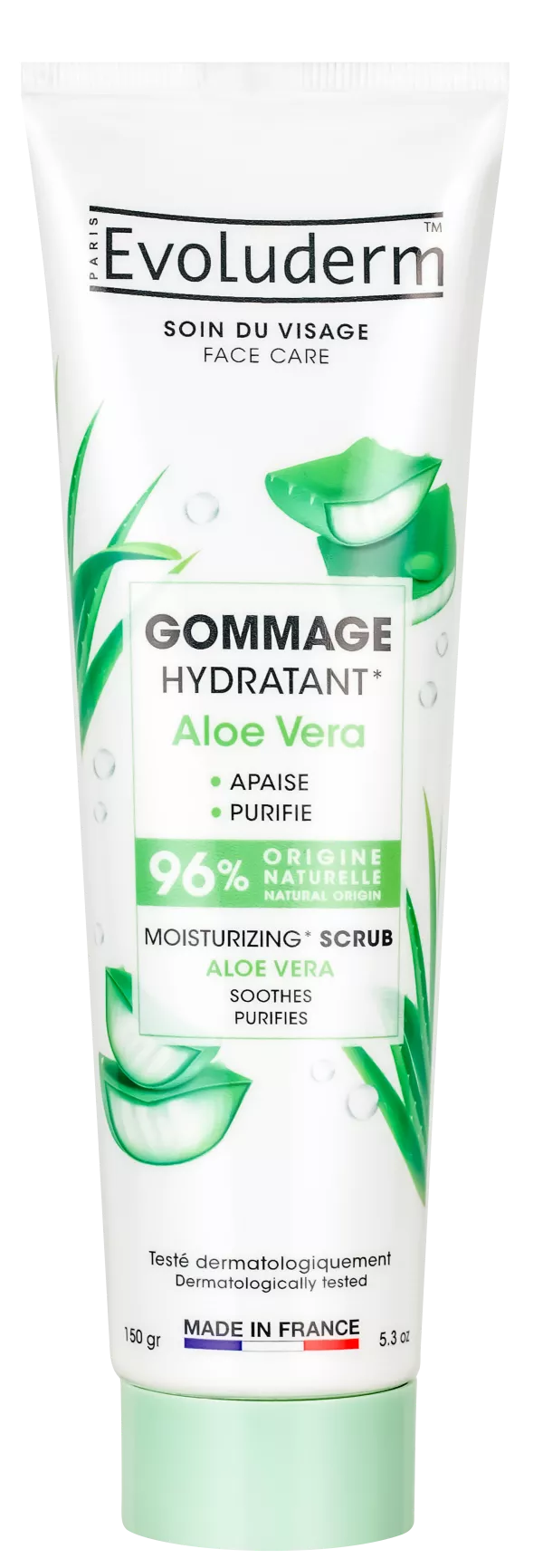 Exfoliante Hidratante Aloe Vera 150ml - Evoluderm - imagen 1