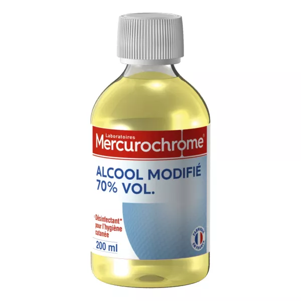 alcohol modifié 70% vol 200ml - MERCUROCHROME - imagen 1