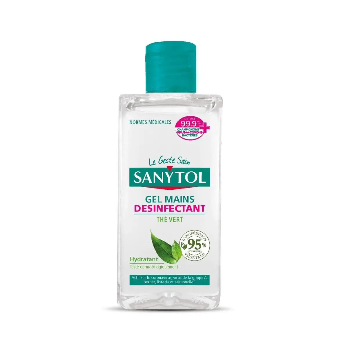 Gel Mains Désinfectantes Mains Thé Vert 75ml - SANYTOL - imagen 1