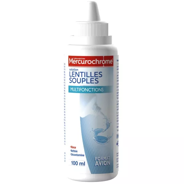 solución para lentes de contacto souples 100ml - MERCUROCHROME - imagen 1