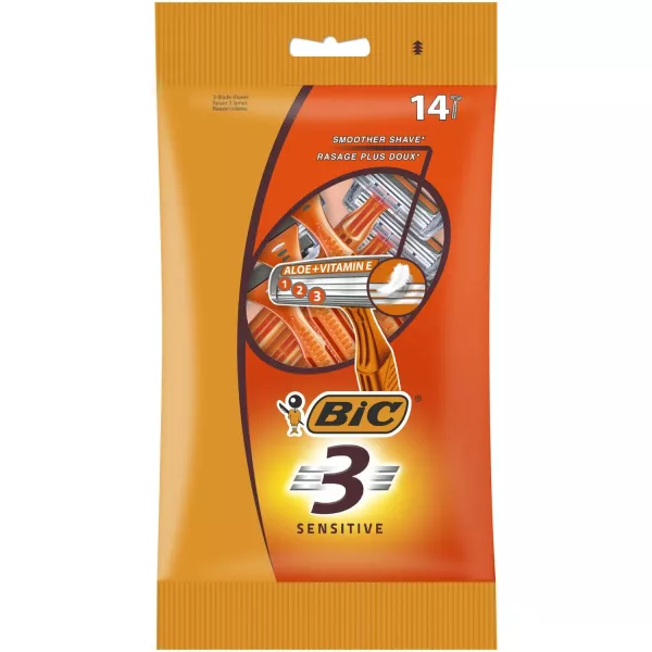 Afeitadora desechable Plus Doux 3 Lames Sensitive Hombre - BIC - imagen 1