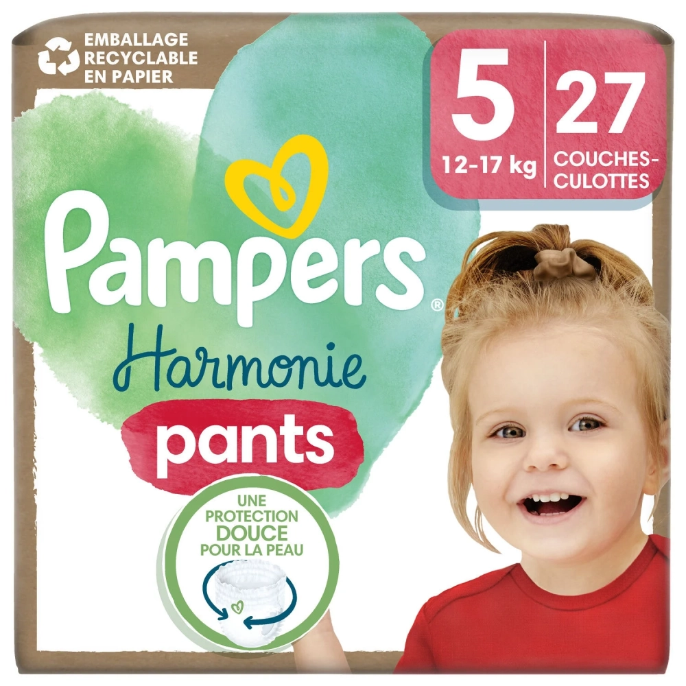 Panales Harmonie Pants T5 (12-17 Kg) X27 — Pampers - imagen 1