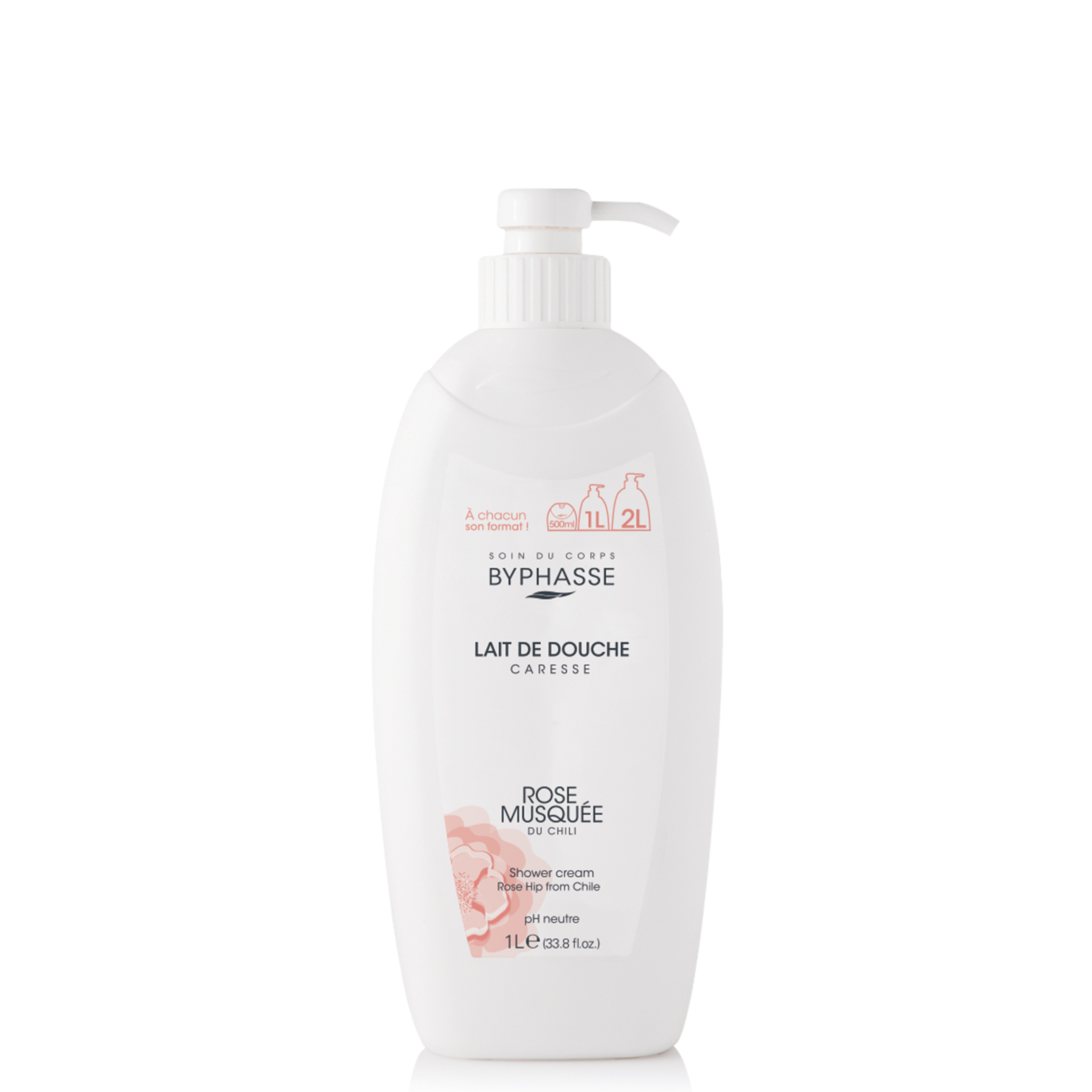 Caresse Leche de baño Rose Musquée 1l - BYPHASSE - imagen 1