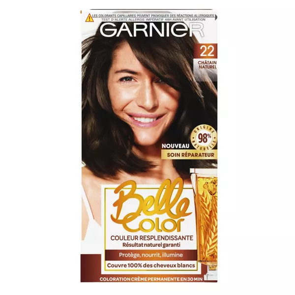 Tinte Cheveux Permanente 22 Chatain Natural bell - imagen 1