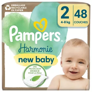 Panales Harmonie Recien Nacido T2 (4-8 Kg) X48 — Pampers - imagen 1