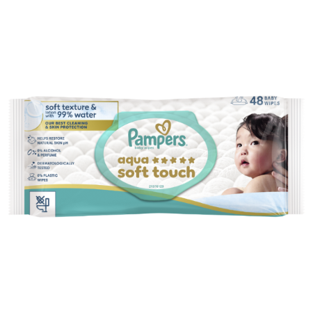 Pampers Toallitas Aquasof Touchx48 - imagen 1