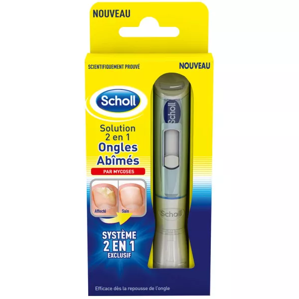 cuidado de unas abîmés solution 2 en 1 3,8ml - SCHOLL - imagen 1