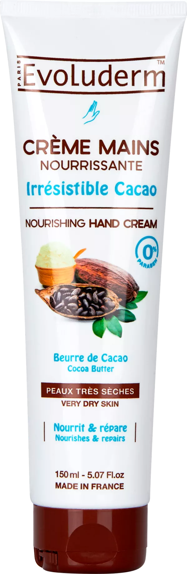 Crema Mains Nutritivoe Irrésistible Cacao 150ml - E - imagen 1