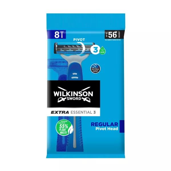 Afeitadora desechable Pivot Extra Essential 3 Regular x8 - W - imagen 1