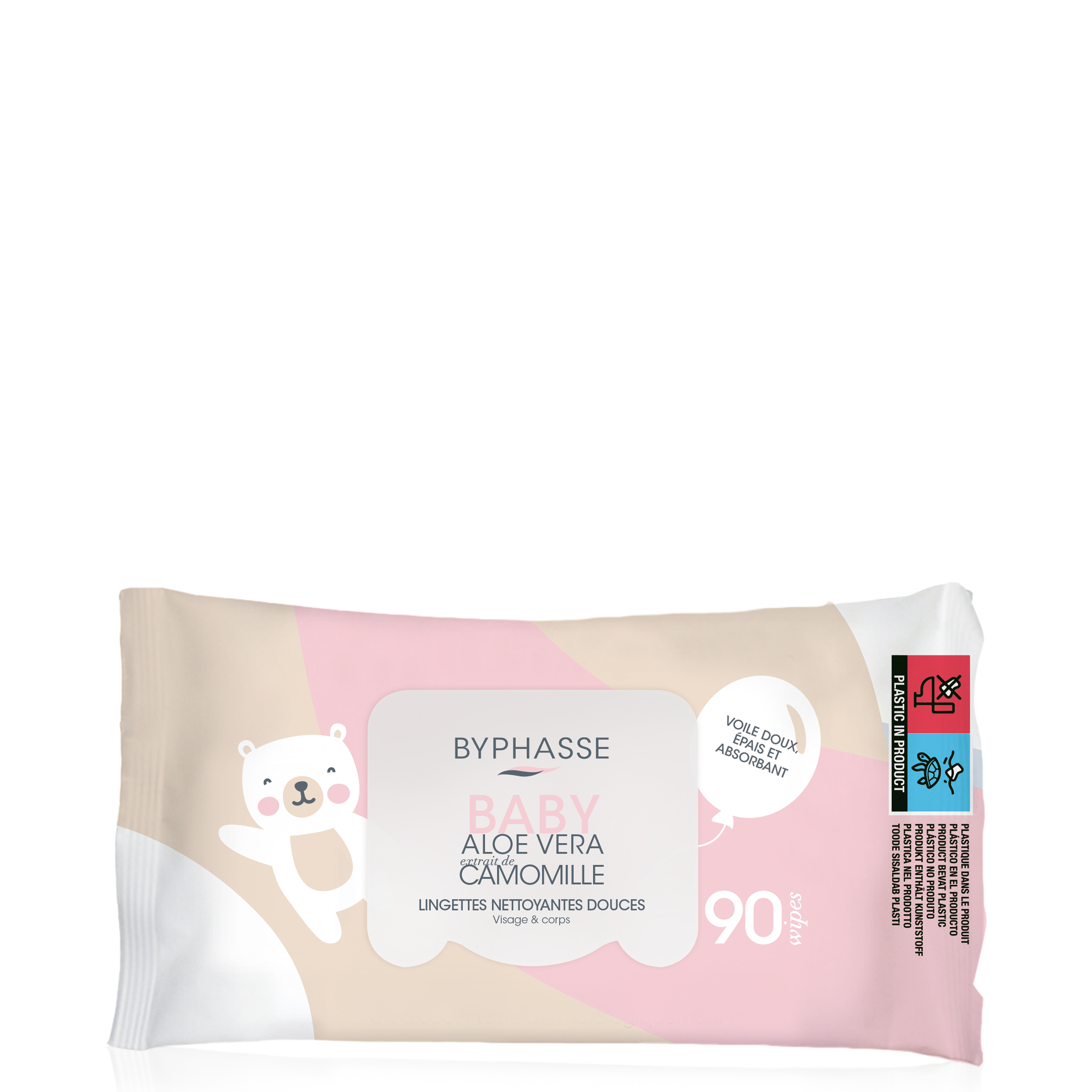 Toallitas Limpiadoras Bebe Rostro y Cuerpo 90u. - BYPH - imagen 1