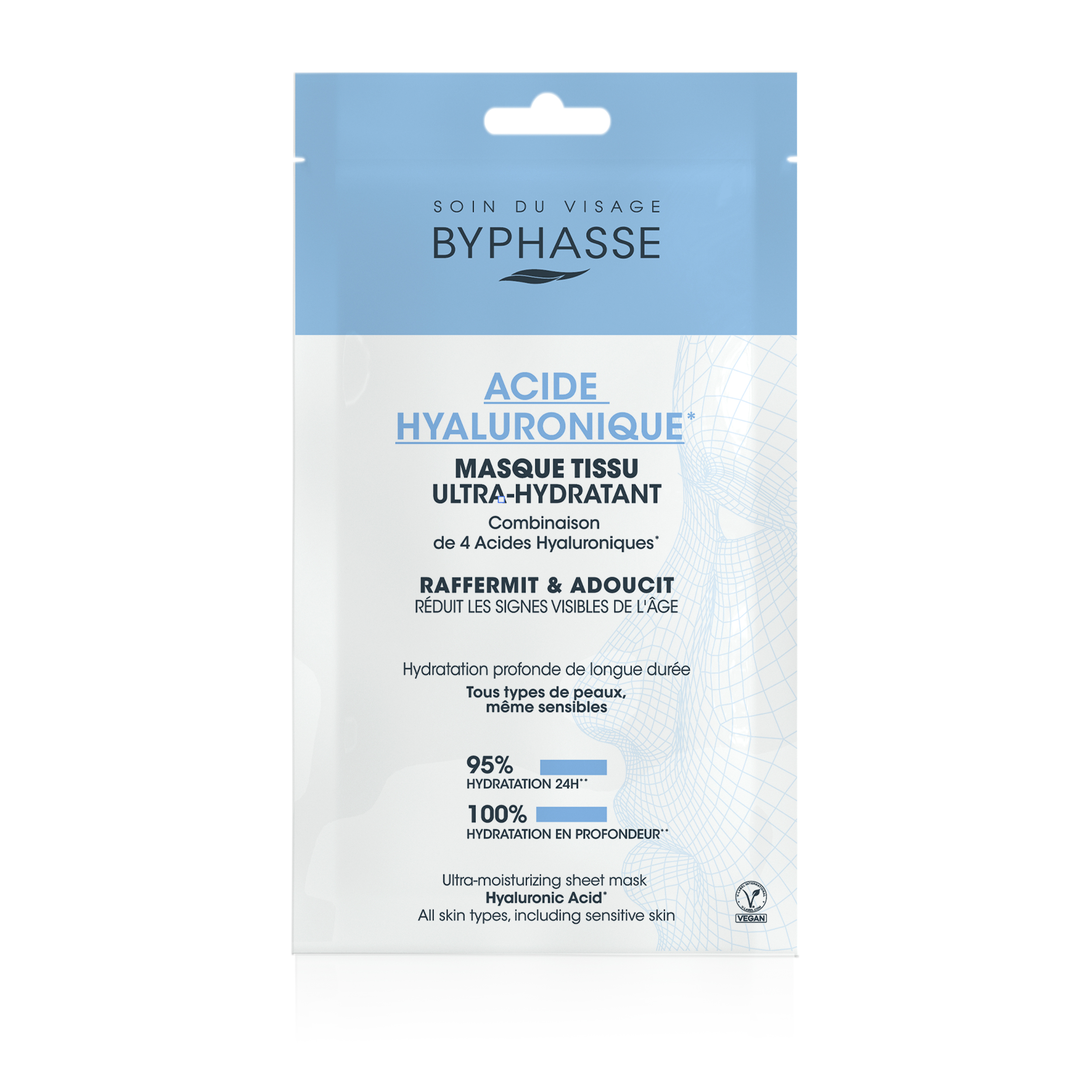 Mascarilla Tissu Ultra-Hidratante Acide Hyaluronique 18ml - imagen 1