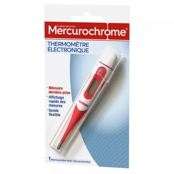 Thermomètre électronique avec étui - MERCUROCHROME - imagen 1