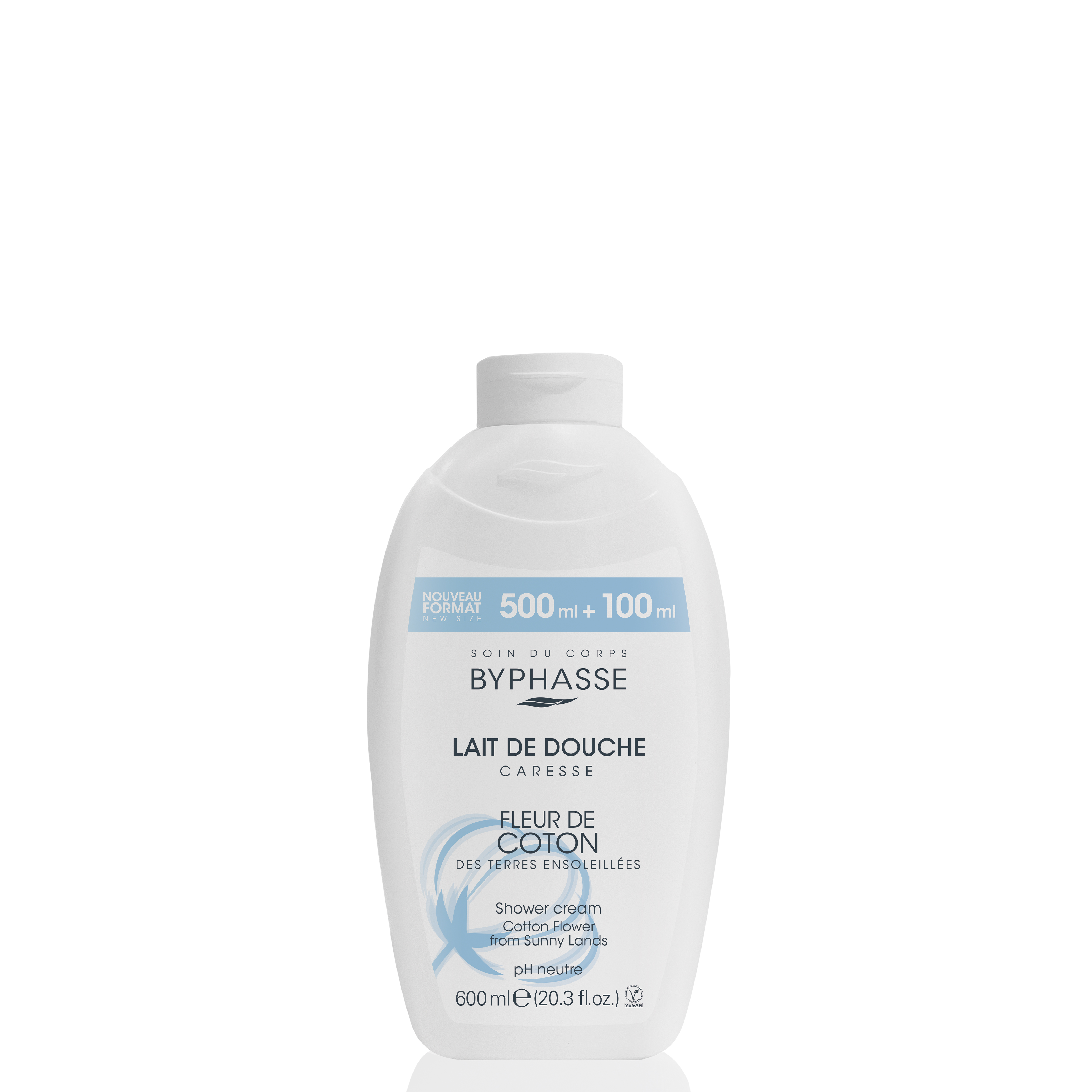 Caresse Leche de baño Fleur De Coton 600ml - BYPHASSE - imagen 1