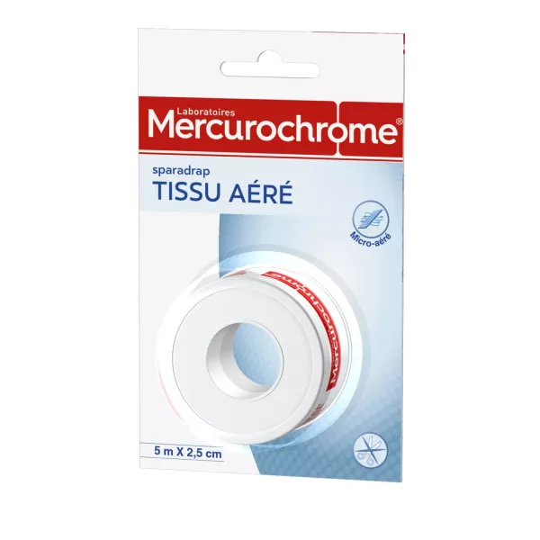 Esparadrapo tissu aéré 5m - MERCUROCHROME - imagen 1