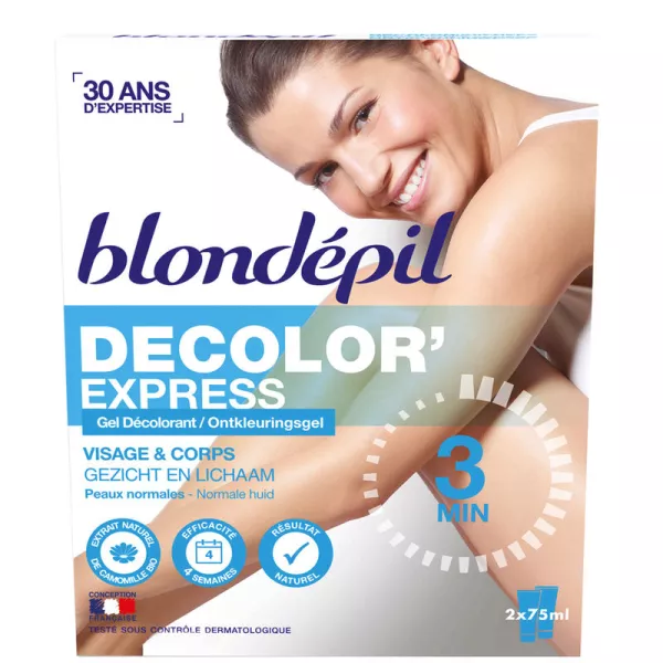 Gel décolorant visage & corps 2x75ml - BLONDEPIL - imagen 1