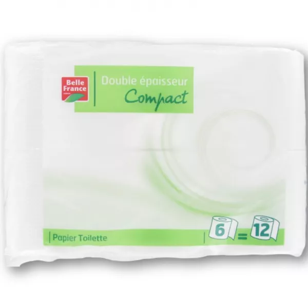 Papel higiénico Compact Double épaisseur X6 - BELLE F - imagen 1